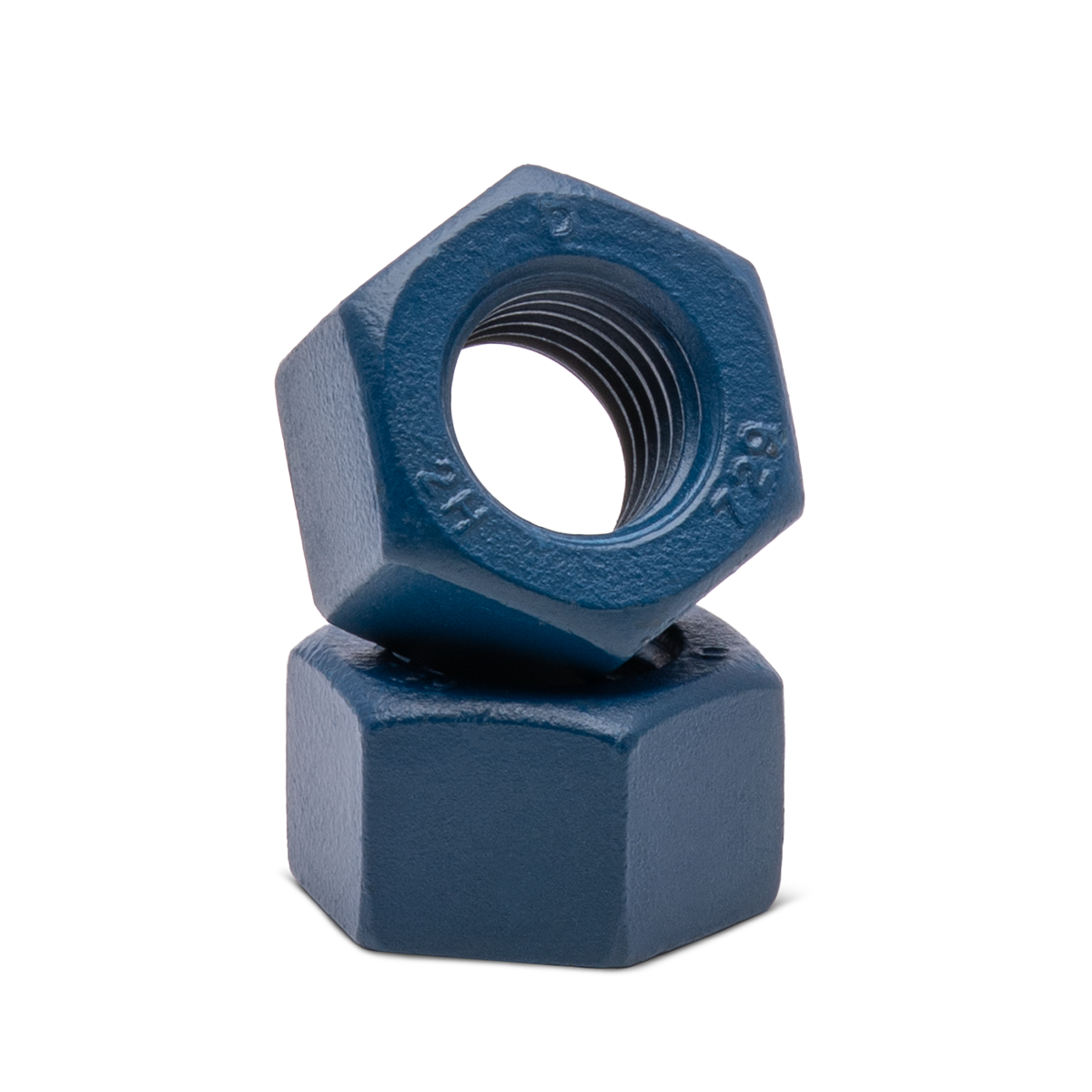Xylan Blue 2H Hex Nuts